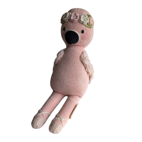 Cuddle And Kind Flamingo Penelope Ballerina Pink Bird Flower Wreath Head Piece - Picture 1 of 13